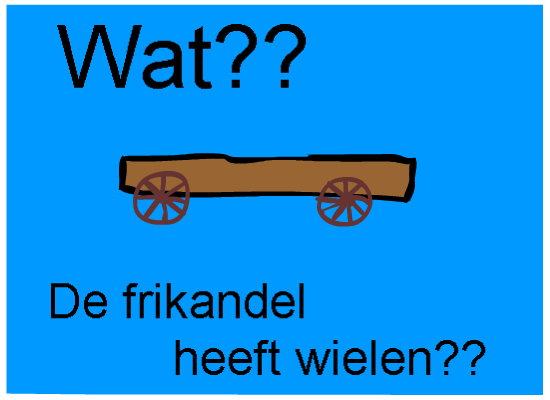 Frikandel heeft Wielen